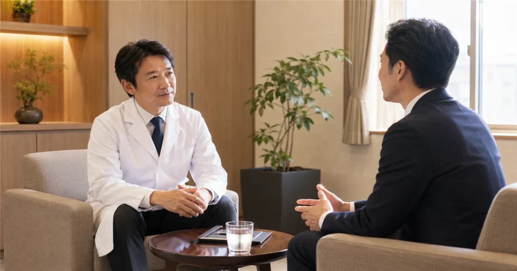 再生医療の申請方法について専門家へ相談すべきケースを示した画像