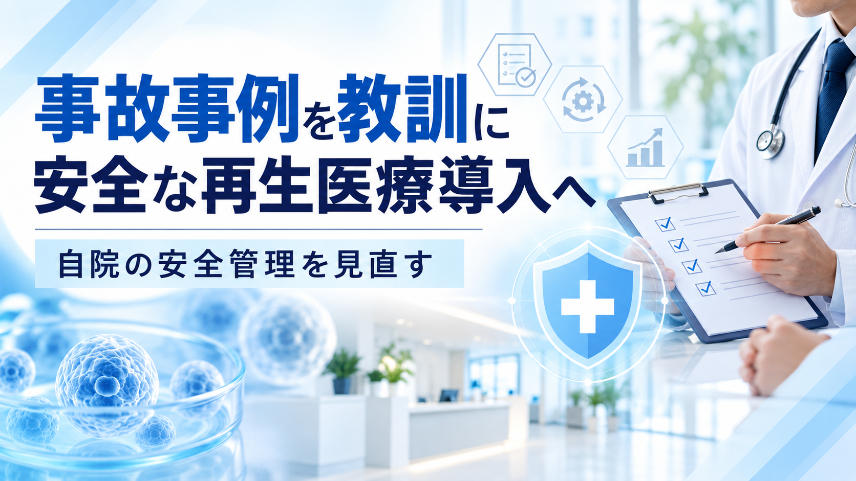 事故事例を教訓に安全な再生医療導入につなげる