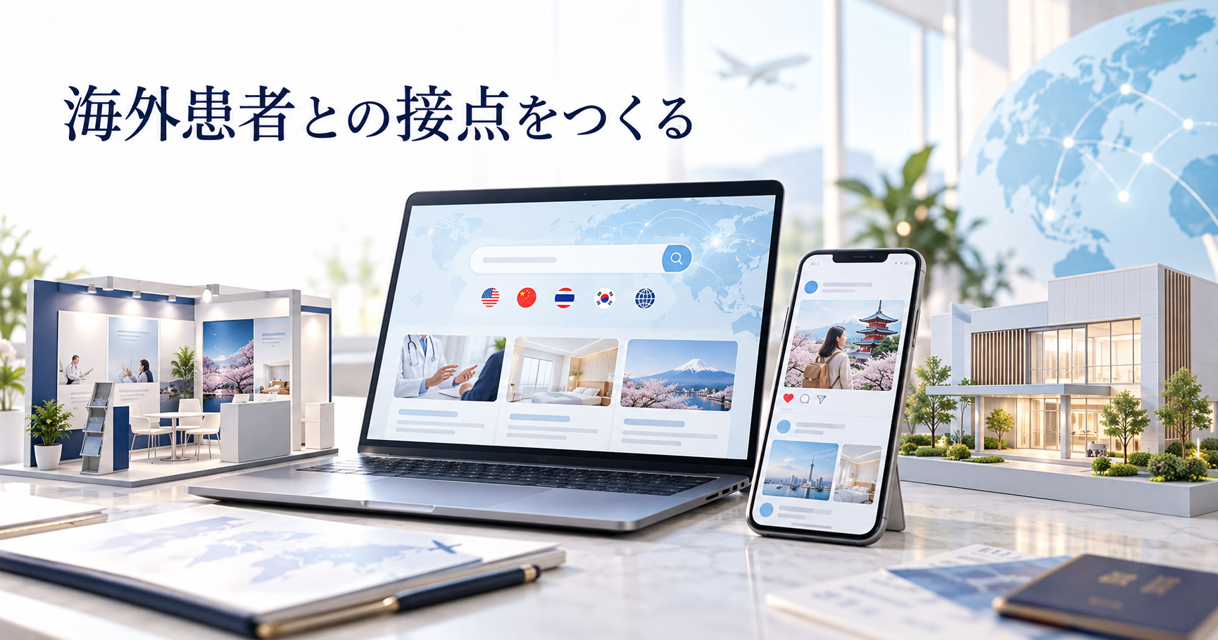 海外SNSや検索、現地連携による医療インバウンド集患の接点