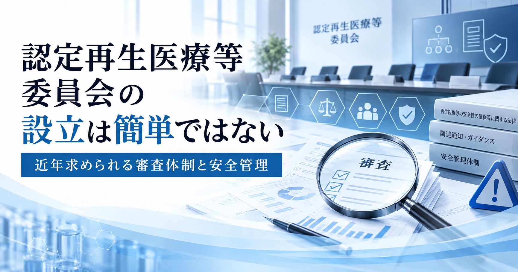 認定再生医療等委員会の設立に求められる審査体制と安全管理