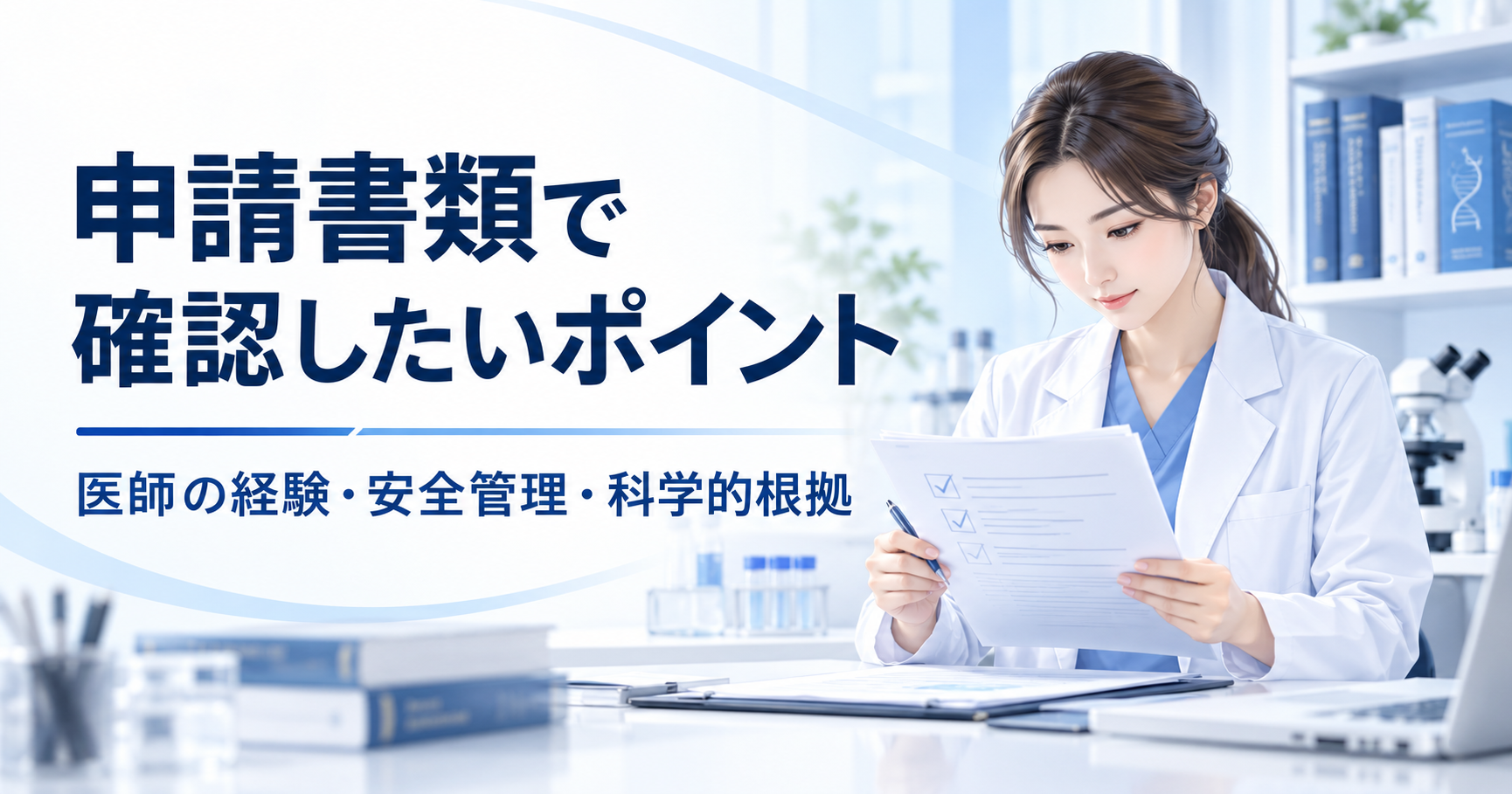 再生医療申請書類の医師研修歴と緊急時対応や科学的根拠の確認