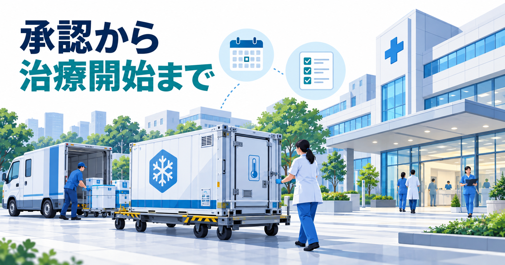 再生医療等製品の承認、保険収載、供給、治療開始の確認