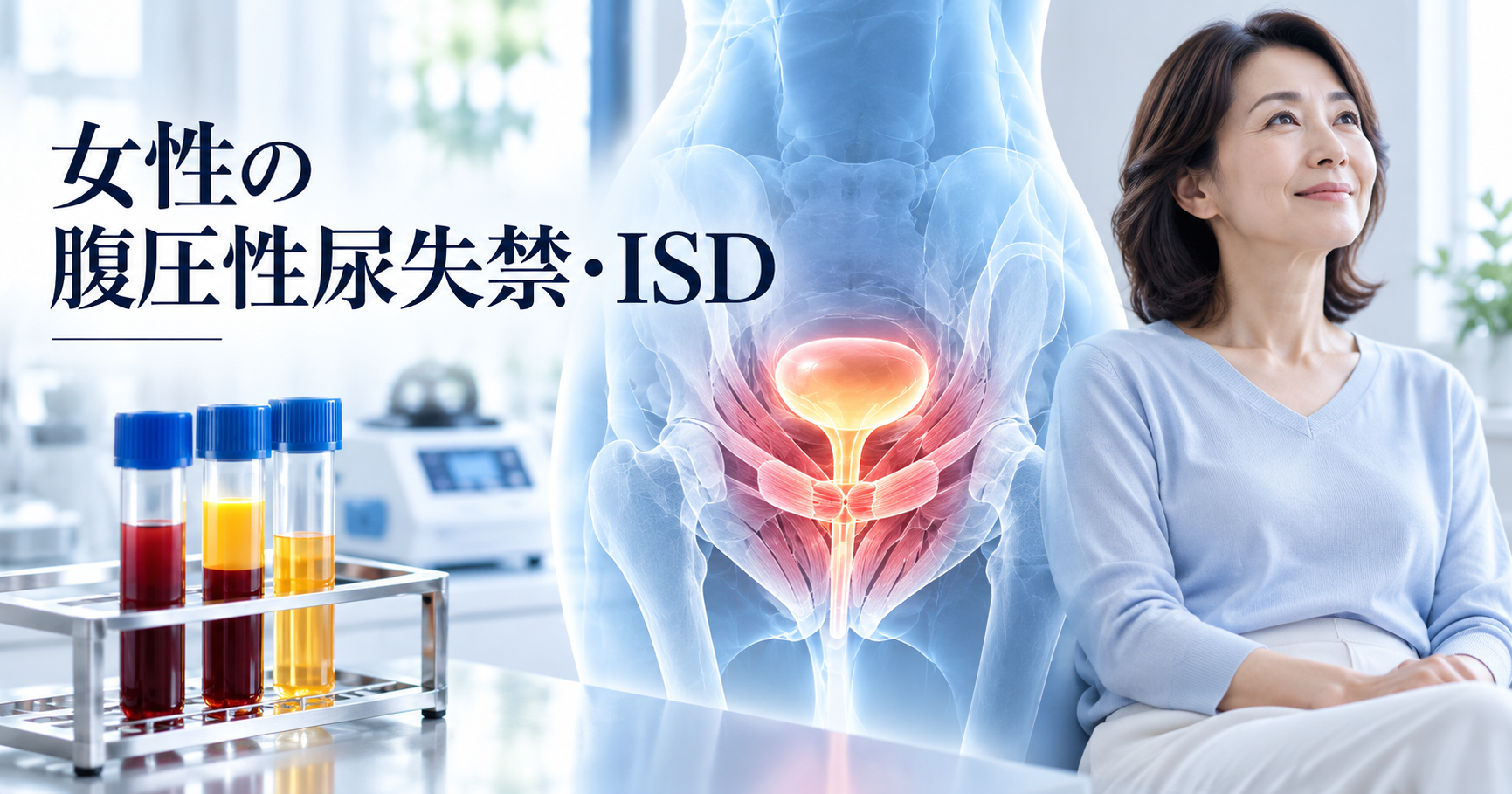 女性の腹圧性尿失禁と尿道括約筋不全ISD